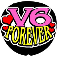 V6 Forever 手作り応援うちわの うちわでgo